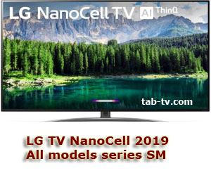 Серия NanoCell телевизоры LG модельный ряд 2019 сравнение технических характеристик Европа, Америка.